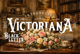 The Victoriana Font: Design Ideas & Projects