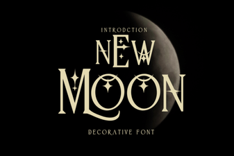 New Moon Font: Modern Typeface Inspiration