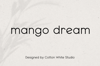 Mango Dream: Stylish Fonts for Creative Projects