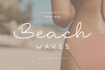 Beach Waves Duo Font: Versatile Styles for Designs