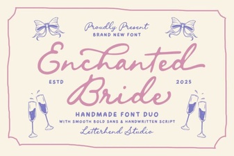 Enchanted Bride Font Styles for Dreamy Wedding Projects