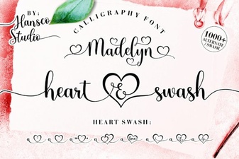 Madelyn Heart Font for Creative Projects