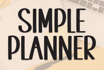 Simple Planner Fonts: Clean Design for Organized Minds