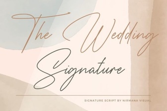 The Signature Wedding Font: Design & Inspiration